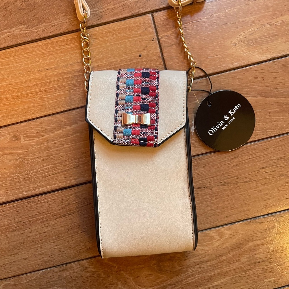 Cream Olivia and Kate mini bag